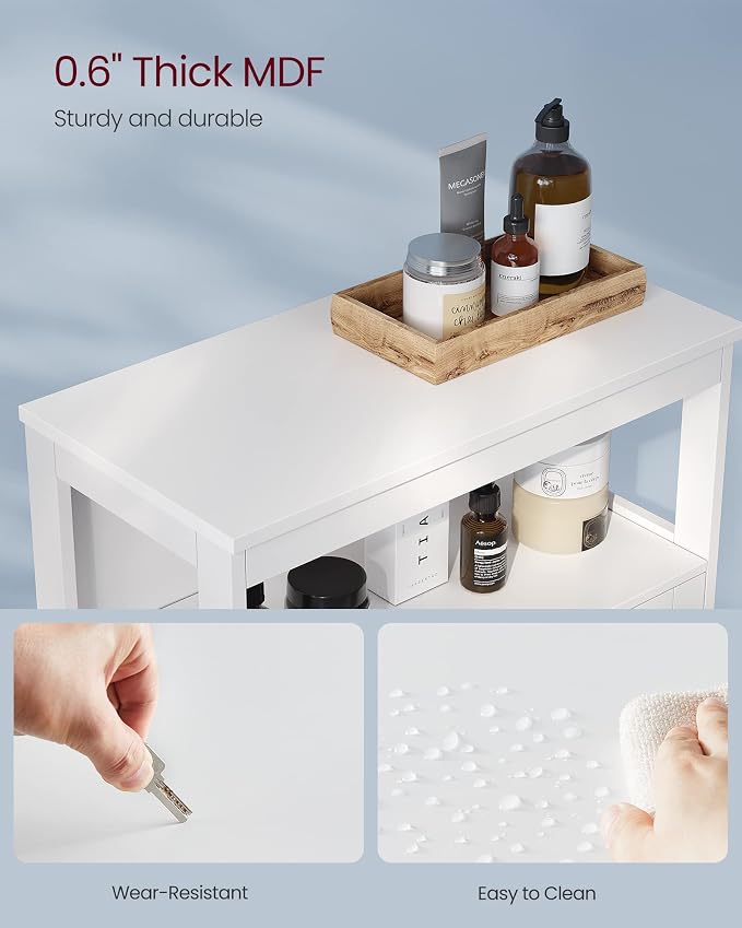 VASAGLE Floor Storage Cabinet, Freestanding Storage Unit - Image 4
