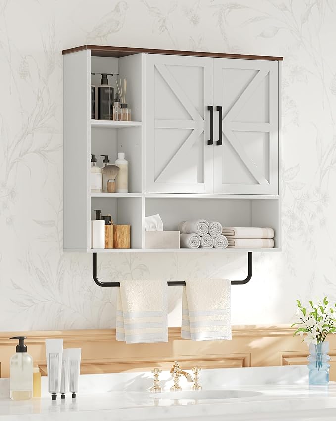 Bathroom Wall Cabinet, Medicine Cabinet Wall Mounted, Over Toilet Storage - Image 3