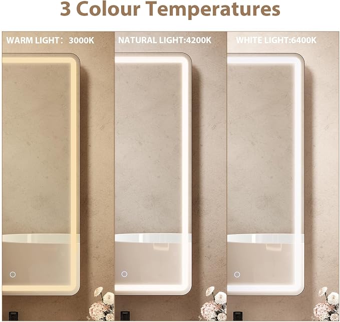 20x36 Inch LED Lighted Medicine Cabinet - Image 5