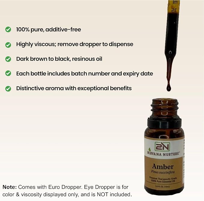 Amber Essential Oil 100% Pure Premium Therapeutic Grade - Image 5