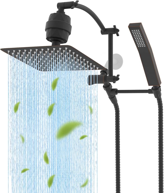 Hibbent Metal 10'' Filtered Rainfall Shower Head by Hibbent