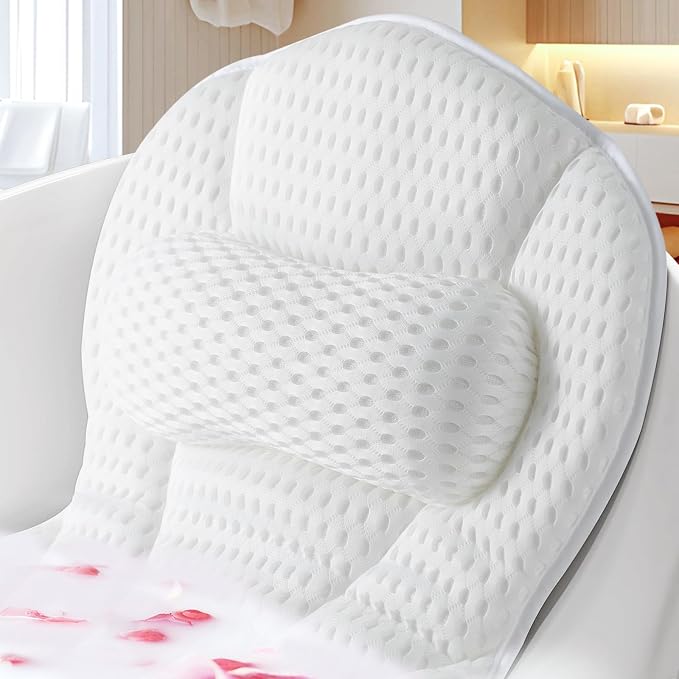 SQLHM Bath Pillows for Tub, Luxury Bath Pillow for Neck and Back Support by SQLHM