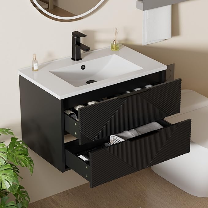 LUCKWIND 30" Floating Bathroom Vanity by LUCKWIND
