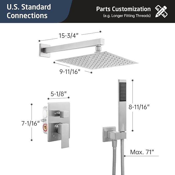 KES Shower Faucet Set, Shower System - Image 7