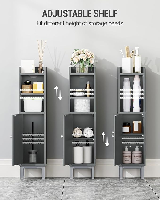 Bathroom Storage Cabinet, Small Corner Floor Cabinet - Image 6