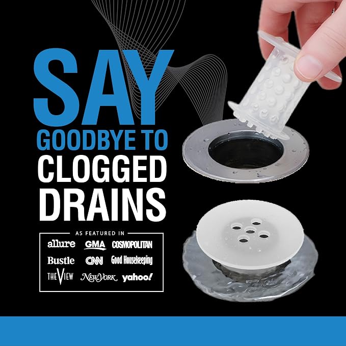 TubShroom Tub Drain Hair Catcher Strainer, 2 Pack, Fits 1.5” – 1.75” Bathtub - Image 2