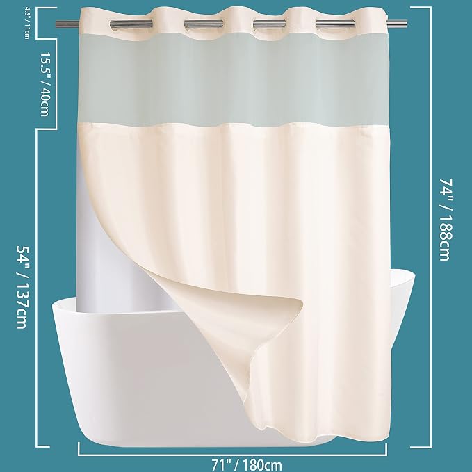 Conbo Mio No Hook Shower Curtain - Image 6