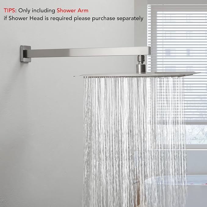BESy 16 Inches Straight Extended Shower Arm - Image 2