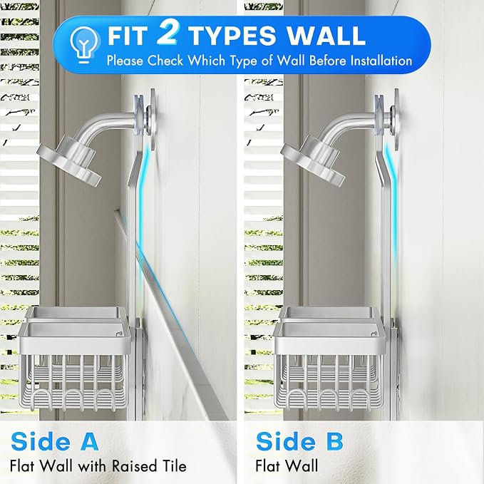 Aluminum Alloy Hanging Shower Caddy - Image 8