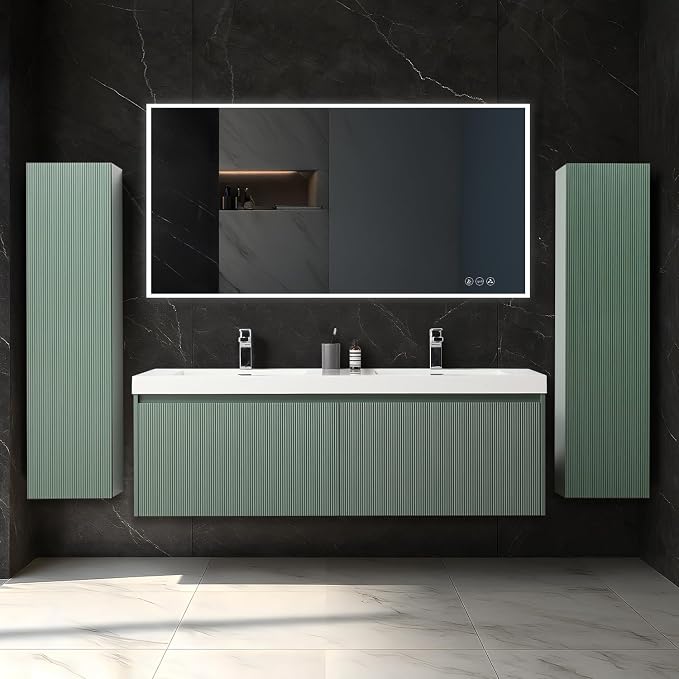 Blossom 60 Inch Double Sink Bathroom Vanity by BLOSSOMKitchenBath