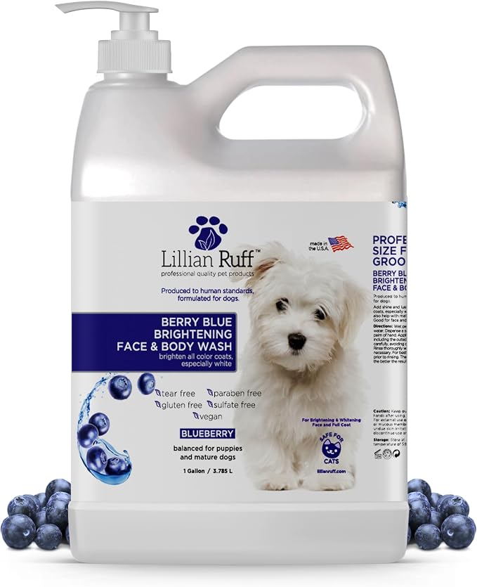 Lillian Ruff PRO Formula Berry Blue Brightening Pet Shampoo by LillianRuff