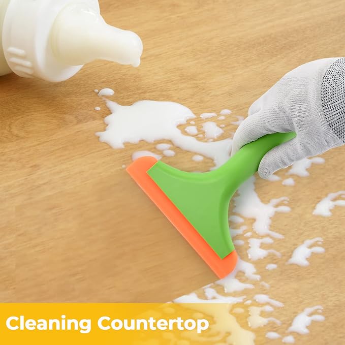 Gomake Small Silicone Squeegee Window Shower Squeegee, Auto Water Blade Squeegee - Image 3