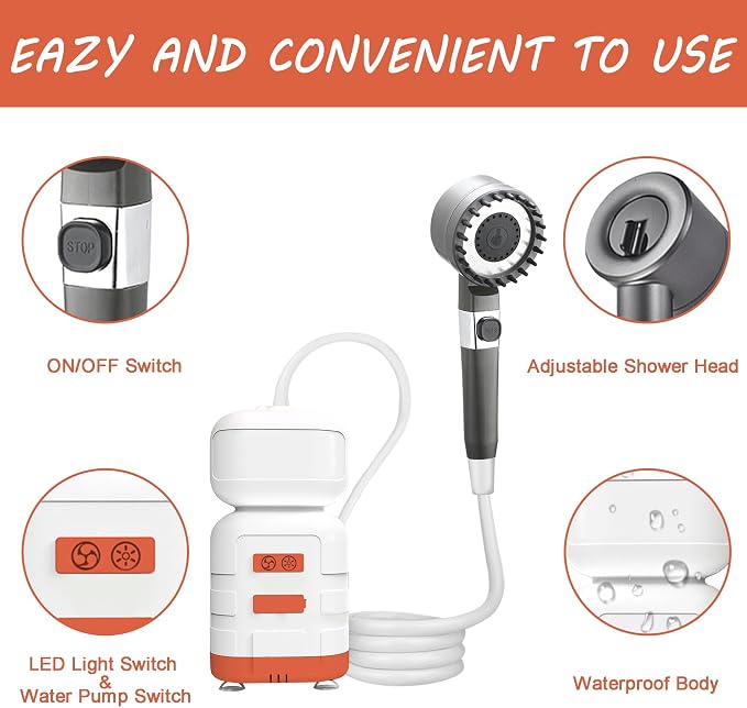 Portable Camping Shower Kits - Image 8