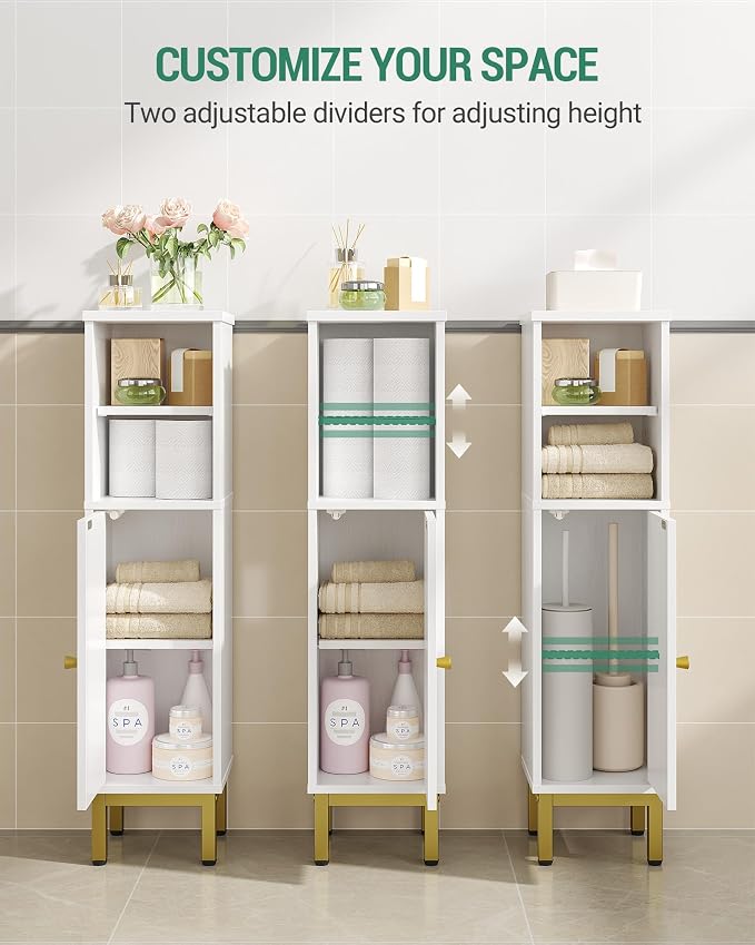 Bathroom Storage Cabinet, Corner Floor Cabinet - Image 6