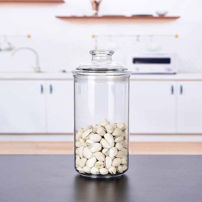 34oz Acrylic Storage Jar, Airtight Lid - Image 5