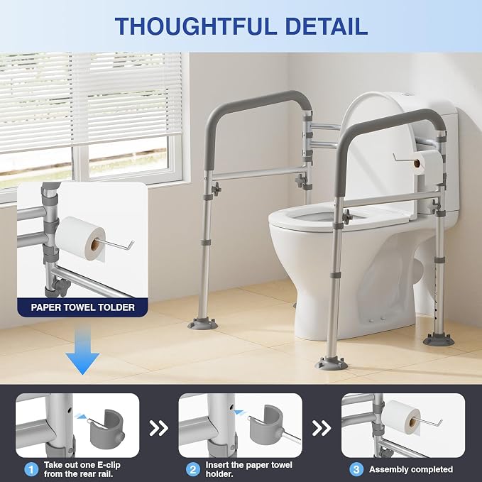 Foldable Toilet Safety Rails for Seniors - Image 6