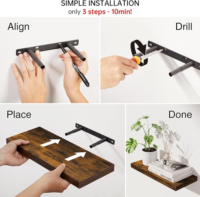 BAYKA Floating Shelves Bathroom - Image 9