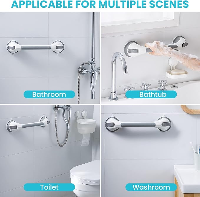 TAILI Shower Grab Bar 16 Inch Suction Cup Grab Bars - Image 7
