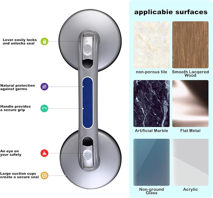 New Shower Handle Shower Grab Bars - Image 5