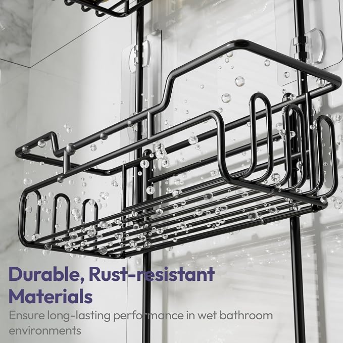 SWTYMIKI Bathroom Shower Caddy Hanging - Image 6