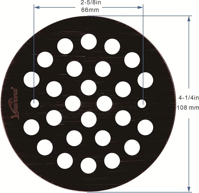 4-1/4Inch Screw-in Shower Strainer Drain Cover Replacement Floor Strainer Floor - Image 2