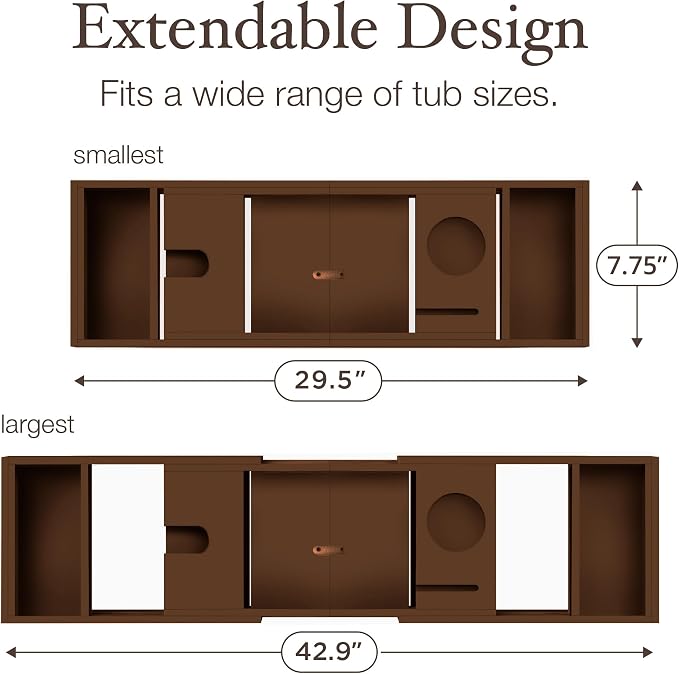 Wooden Bathtub Tray - Image 7