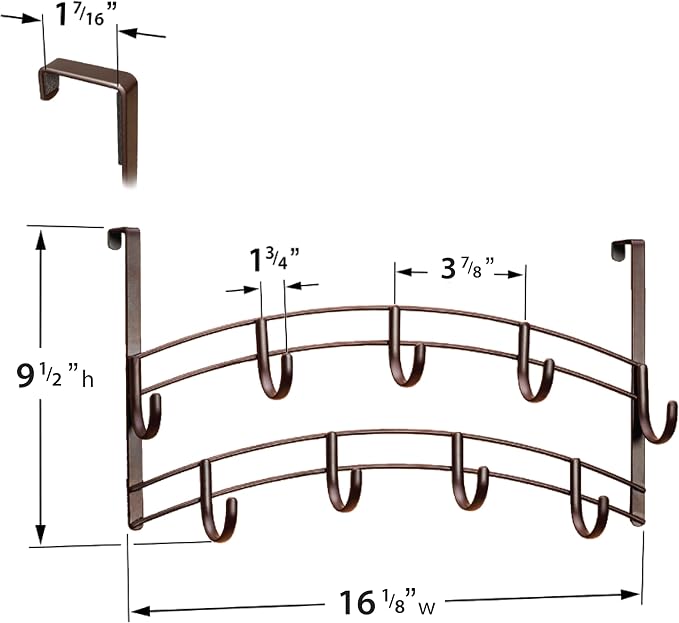 LYNK Professional® Home™ Over Door Hooks Rack - Image 4