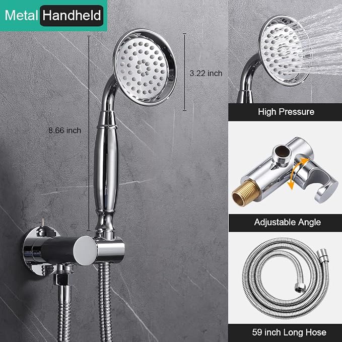 Dual Antique Shower Head System - Image 5