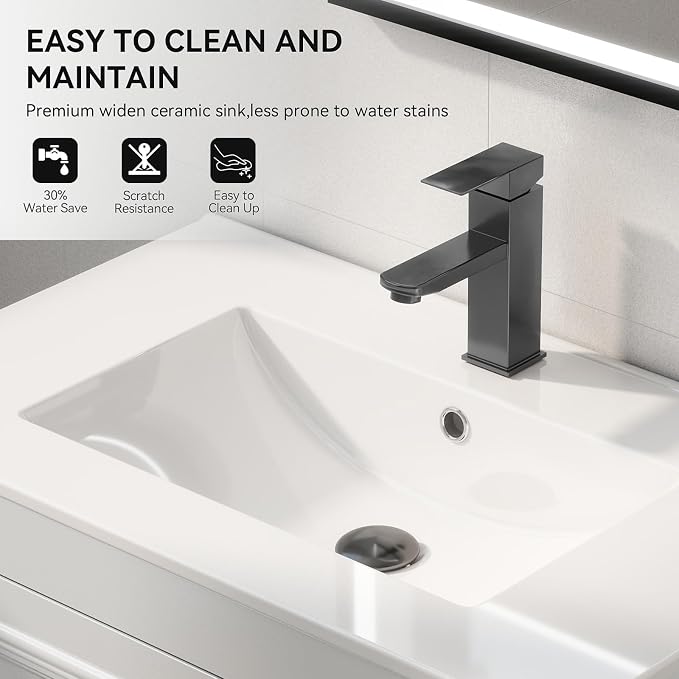 YOURLITE 30" Floating Bathroom Vanity - Image 5