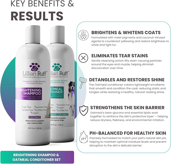 Lillian Ruff Brightening Shampoo & Oatmeal Conditioner Set - Image 3