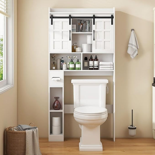 Over The Toilet Storage Cabinet, Farmhouse Storage Cabinet Over Toilet by Halitaa