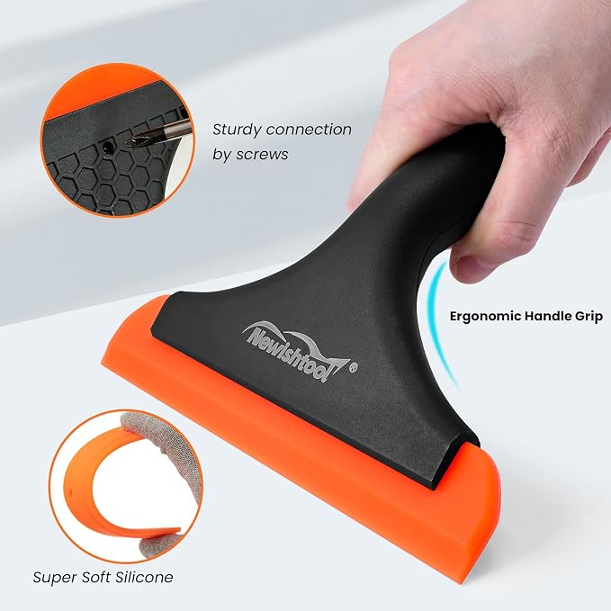 NEWISHTOOL Car Glass Small Window Squeegee, Auto Water Blade, Side Mirror Water - Image 2