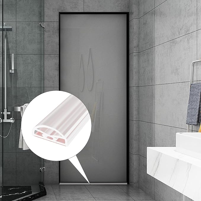 39” Transparent Shower Threshold Water Dam Stopper - Image 8