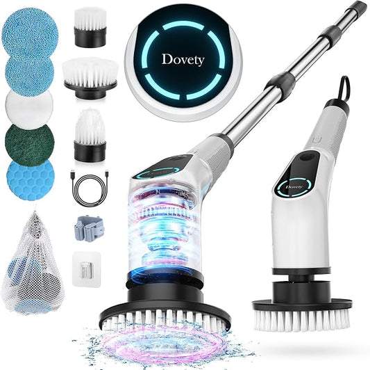 Dovety Electric Spin Scrubber, Cordless Cleaning Brush, Shower Scrubber by Dovety