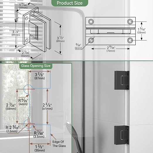 Shower Door Hardware Kit 304 Stainless Steel - Image 7