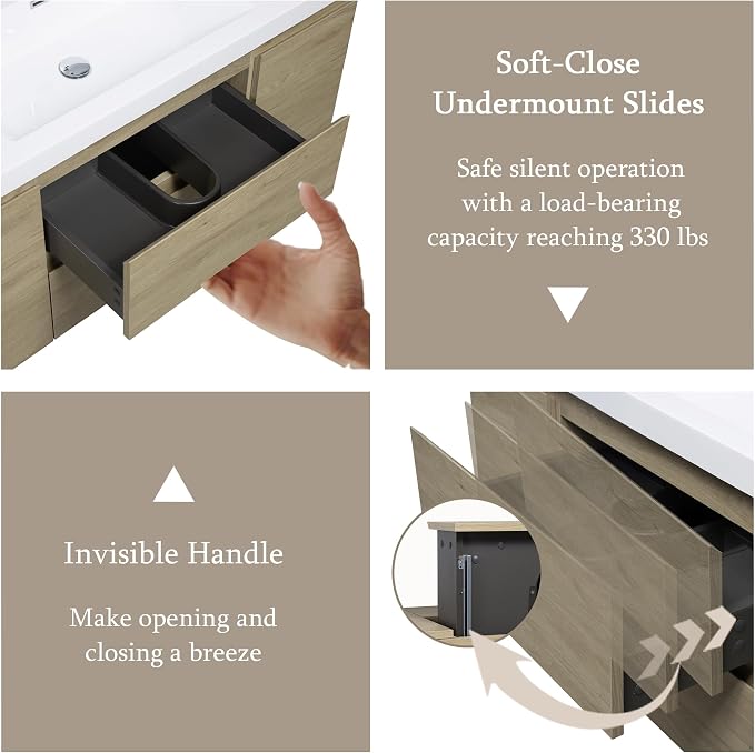 48" Floating Bathroom Vanity - Image 7