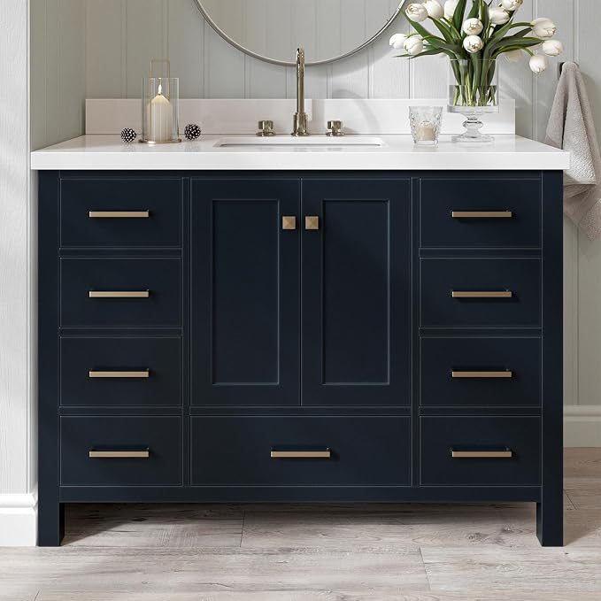 ARIEL 49 inch Midnight Blue Single Bathroom Vanity by Ariel