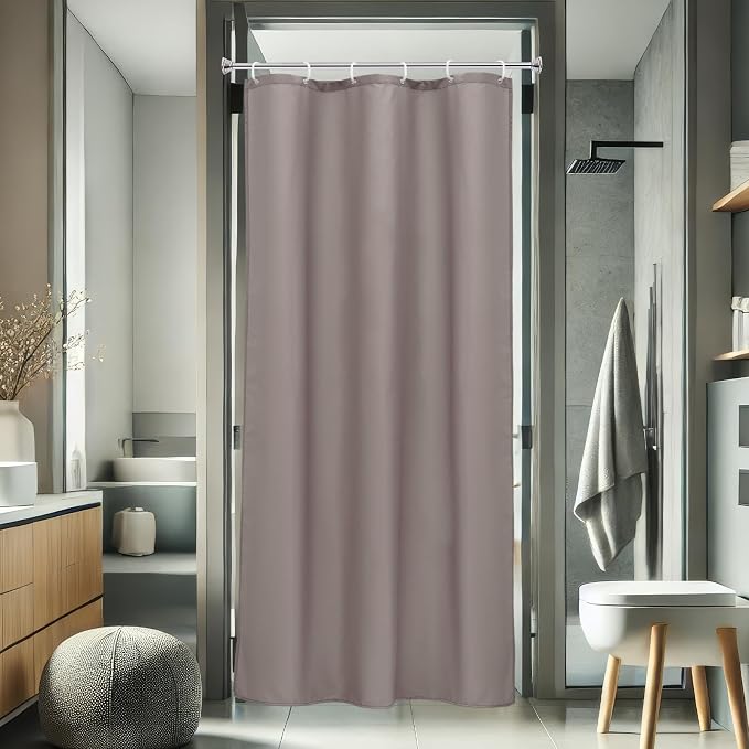 AooHome Stall Size 36x72 Inch Shower Curtain Liner, Half Size Solid Shower by AooHome