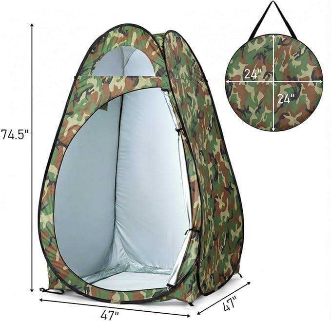 4x4ft Pop Up Privacy Shower Tent - Image 2