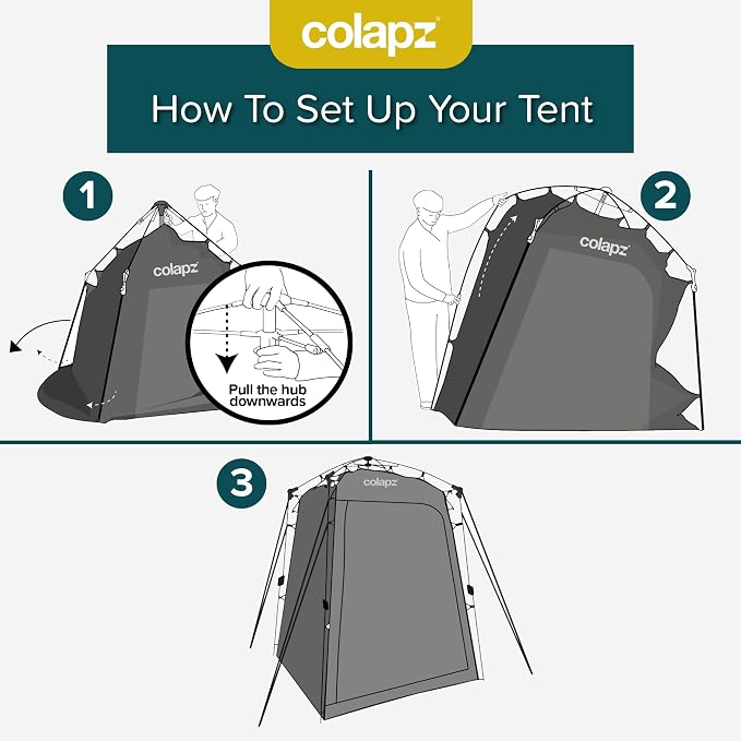 Colapz Camping Shower Tent and Pop Up Toilet Tents - Image 5