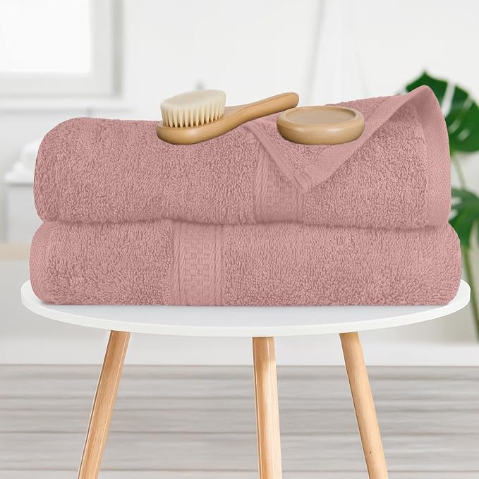 RIVERSIDE 100% Ring Spun Cotton Large Bath Towels Set of 4, 27 x 54 – Quick Dry - Image 6