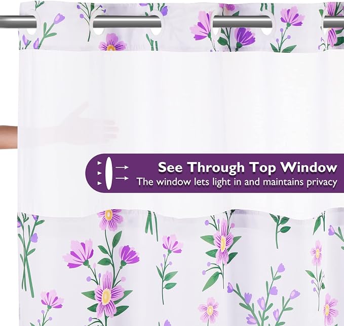 Lagute SnapHook Floral Shower Curtain - Image 5