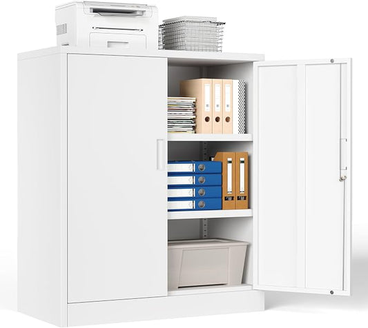 Metal Storage Cabinet, 36 Inch Tall Metal Storage Cabinet by YEEZER