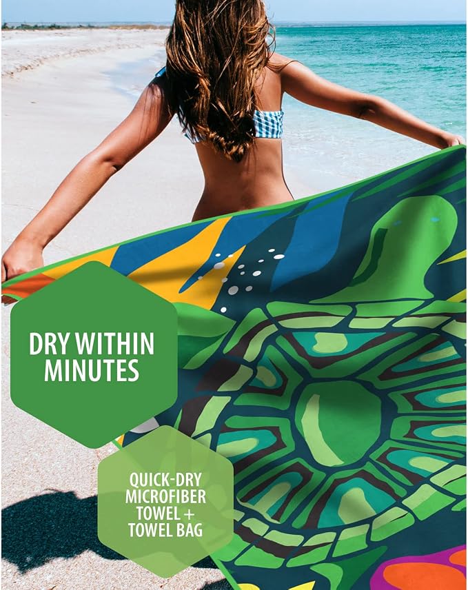 VENTURE 4TH Microfiber Beach Towel: Quick-Dry, Sandproof and Lightweight - Image 2