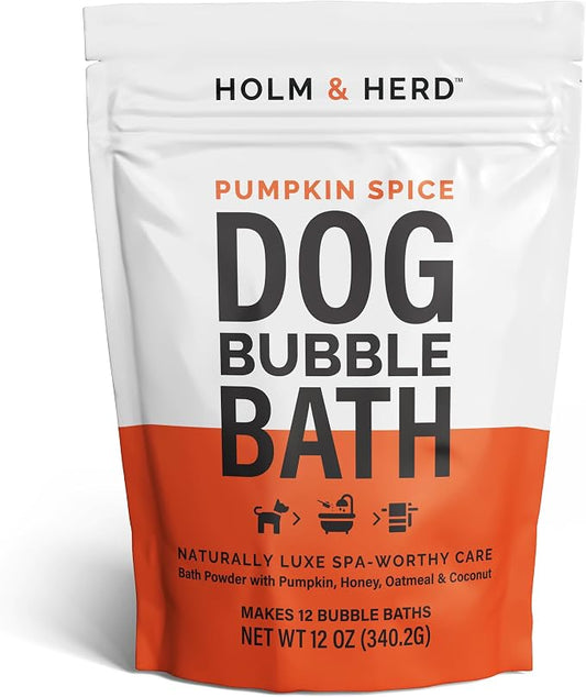 Dog Shampoo Alternative – Oatmeal & Honey Dog Bubble Bath by HolmHerd