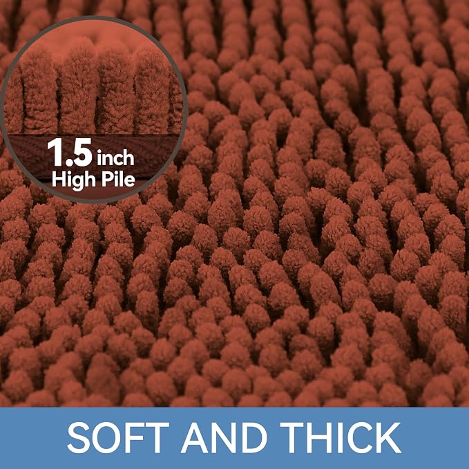 Bcoimo 36"×24" Absorbent Bath Mat, Non-Slip - Image 3