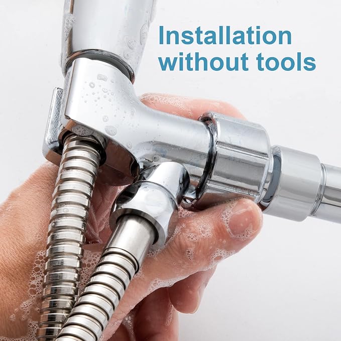 OFFO Shower Head Holder with Solid Metal Ball Joint - Image 4