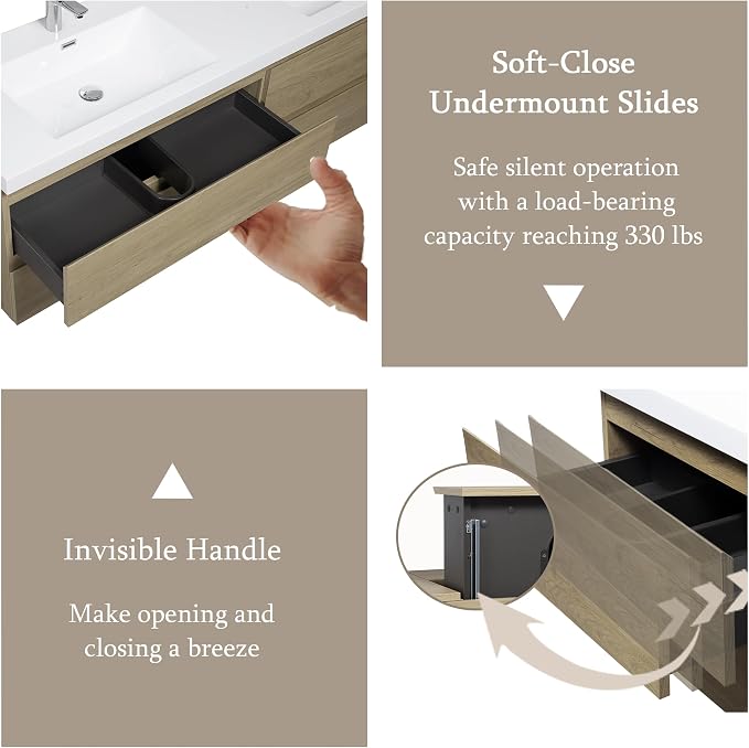 72" Floating Bathroom Vanity - Image 4