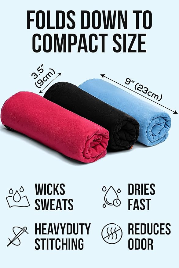 illusion Extra Large Microfibre Swimming Towel–Compact, Lightweight & Quick Dry - Image 3