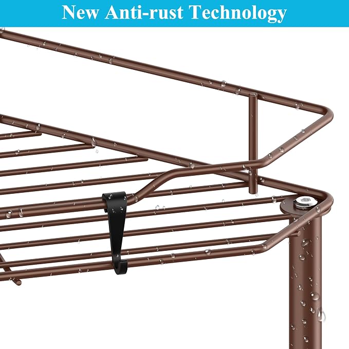 4 Tier Floor Standing Corner Shower Caddy Organizer Shelf - Image 3